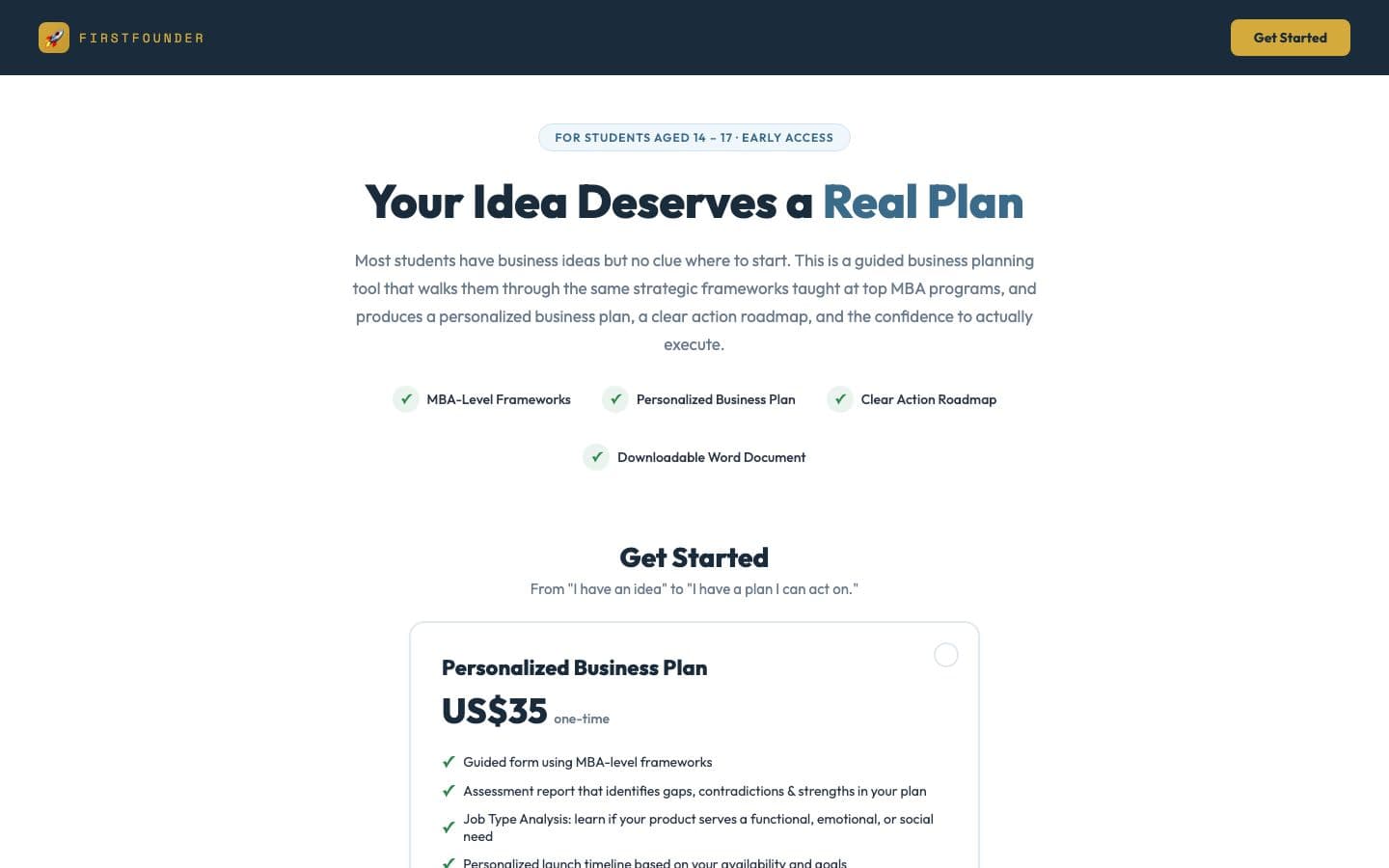 Iliani Tools homepage on desktop